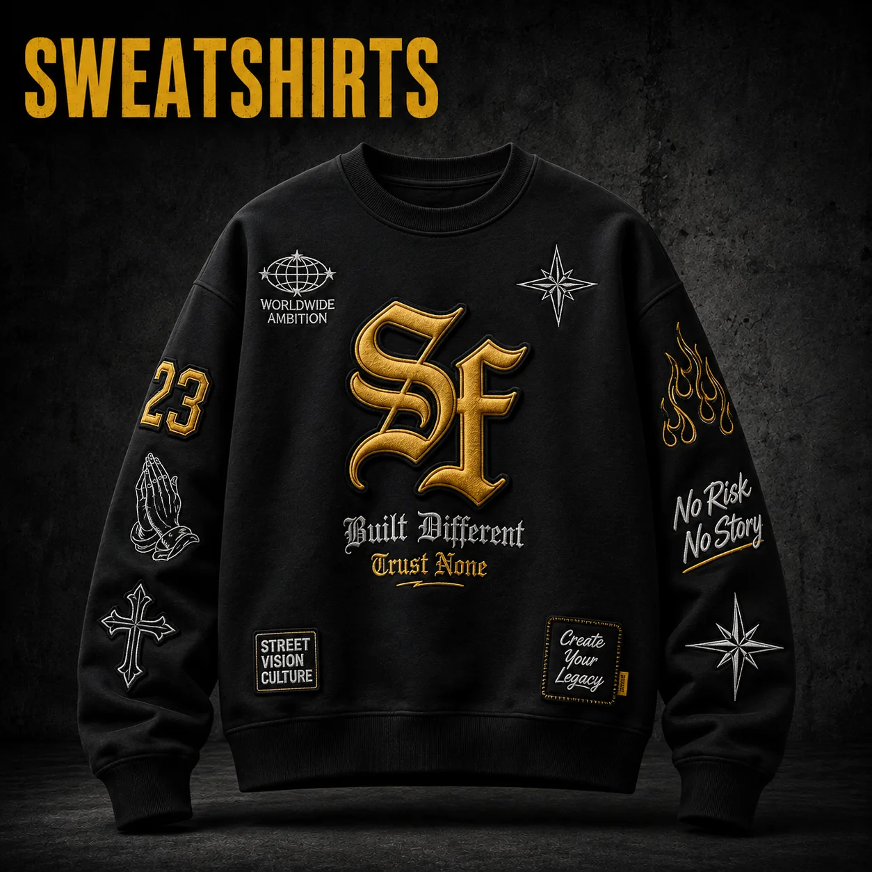 Custom crewneck sweatshirt